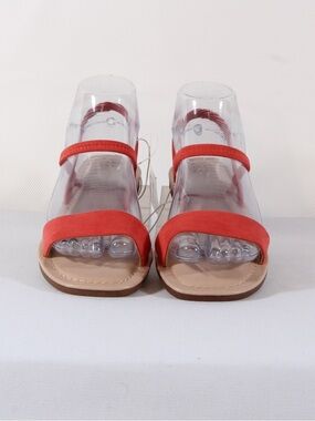 a new day Emerson Red Open-Toe Slingback Sandals NIB